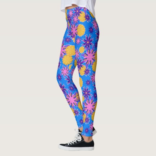 Pink and Yellow Floral Leggings (Links)