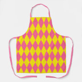 Pink and Yellow Harlequin Checkered Design  Schort (Voorkant)