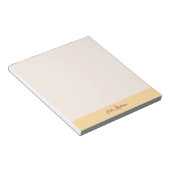 Pink and Yellow Monogram Notepad Notitieblok (Schuin)