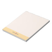Pink and Yellow Monogram Notepad Notitieblok (Linkerzijde)
