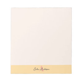 Pink and Yellow Monogram Notepad Notitieblok