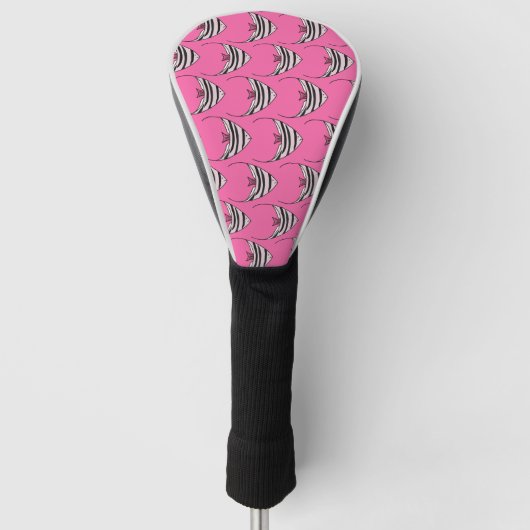 Pink Angel Fish Golfheadcover (Voorkant)
