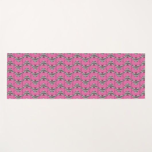 Pink Angel Fish Yogamat (Voorkant (horizontaal))