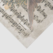 Pink Angel - kerstblad Music Decoupage Holiday Tissuepapier (Detail)