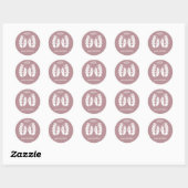 Pink Angel Ronde Sticker (Vel)