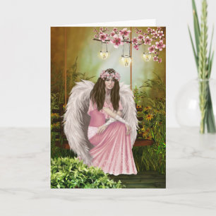 Pink Angel Sympathcard Kaart