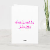 Pink Angel Wenskaart Kaart (Achterkant)