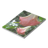 Pink Angels trompetbloemen Notitieblok (Linkerzijde)