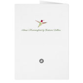 Pink Anna's Hummingbirds Birthday Card (Achterkant)