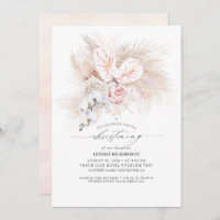 Pink Anthurium and Pampas Grass Floral Christening