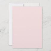 Pink Antique Paris Monogram Invitation Kaart (Achterkant)