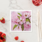 PINK APPARAAT BLOSSOMS PAPIERNAPKINS SERVET (Insitu)