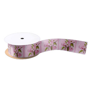 PINK APPARAAT BLOSSOMS RIBBON SATIJNEN LINT