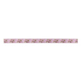 PINK APPARAAT BLOSSOMS RIBBON SATIJNEN LINT (Voorkant)