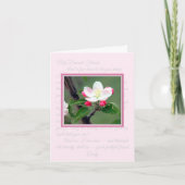 Pink Apple Blossom Classy Notecard Kaart (Voorkant)