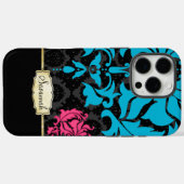 Pink Aqua Black en Gold aanpassen Case-Mate iPhone Case (Achterkant (horizontaal))