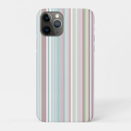 Pink, Aqua, mint, spring rain and mauve stripes Case-Mate iPhone Case