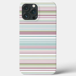 Pink, Aqua, mint, spring rain and mauve stripes Case-Mate iPhone Case