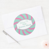 Pink Aqua Welkom bij Onze lieve shop Sticker (Envelop)