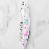 PINK AQUA WHITE FLORAL KURKENTREKKER (Voorkant)