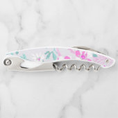 PINK AQUA WHITE FLORAL KURKENTREKKER (Voorkant)