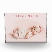 Pink Arch Baby foto Keepsake (Voorkant)