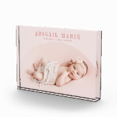 Pink Arch Baby foto Keepsake (Rechts)