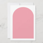 Pink Arch Champagne Brunch & Bubbly Vrijgezellenfe Kaart (Achterkant)