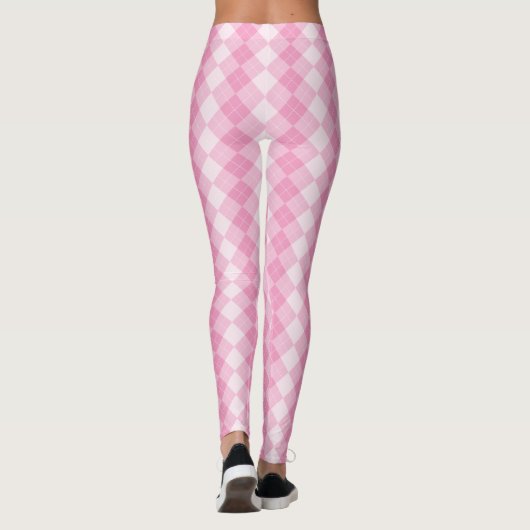 Pink Argyle Leggings by Francoise (Achterkant)