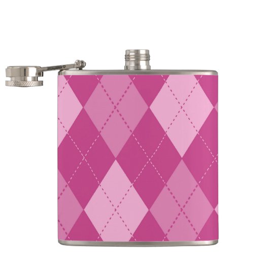 Pink Argyll Heupfles (Geopend)