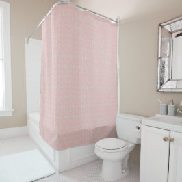 Pink Arrow Pattern Shower Curtain Douchegordijn