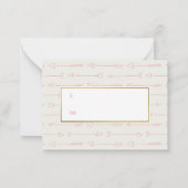 Pink Arrows Valentijn Kaarten 100 pack Notitiekaartje (Achterkant)