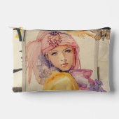 Pink Art deco accessories bag Etui (Voorkant)