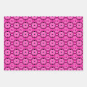 Pink art pop culture black heart inpakpapier vel (Voorkant 2)