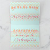 Pink Artsy Floral Kaart (Binnen)