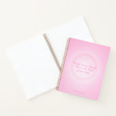 Pink Aura Message Notebook Notitieboek (Binnen)