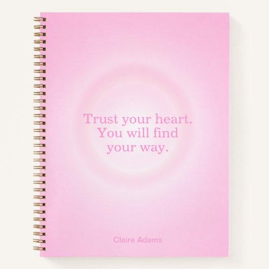 Pink Aura Message Notebook Notitieboek (Voorkant)