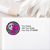 pink awareness ribbon etiket (Insitu)