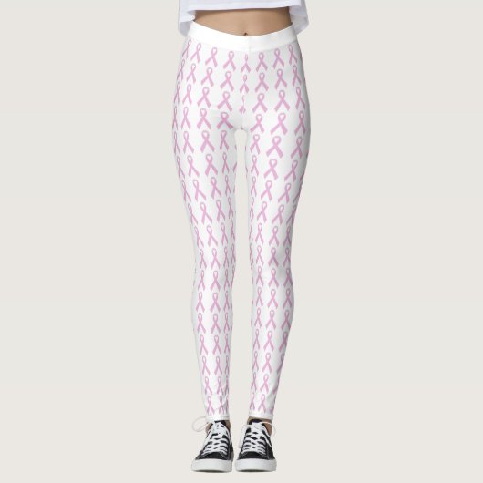 Pink Awareness Ribbon Leggings (Voorkant)