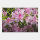 Pink Azalea Bush Spring Floral Inpakpapier Vel (Voorkant 2)