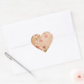 Pink Azaleas Floral op Whiskey Hart Sticker (Envelop)