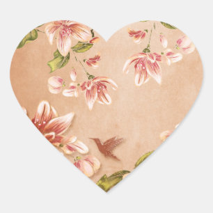 Pink Azaleas  Floral op Whiskey Hart Sticker