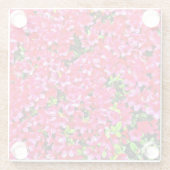Pink Azaleas Glass Onderzetter (Achterkant)