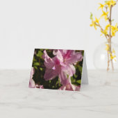 Pink Azalia Shadow Fairy Kaart (Gele Bloem)