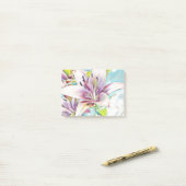 Pink Azeea Flower Drawing Post-it® Notes (Op bureau)