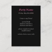 Pink Aztec Feathers Verjaardagsfeest Uitnodiging K (Achterkant)