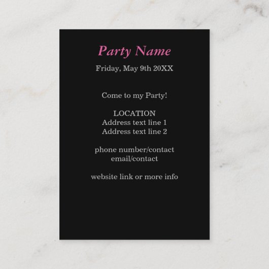 Pink Aztec Feathers Verjaardagsfeest Uitnodiging K (Achterkant)