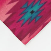 PINK Aztec Print Fleece Deken (Hoek)