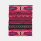 PINK Aztec Print Fleece Deken (Voorkant)