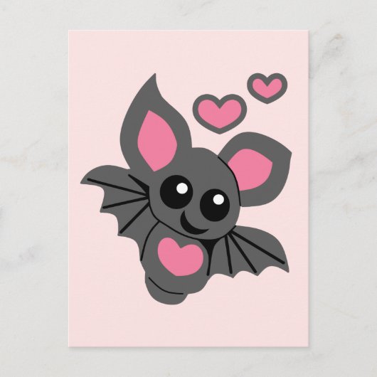 Pink Baby Bat Briefkaart (Voorkant)